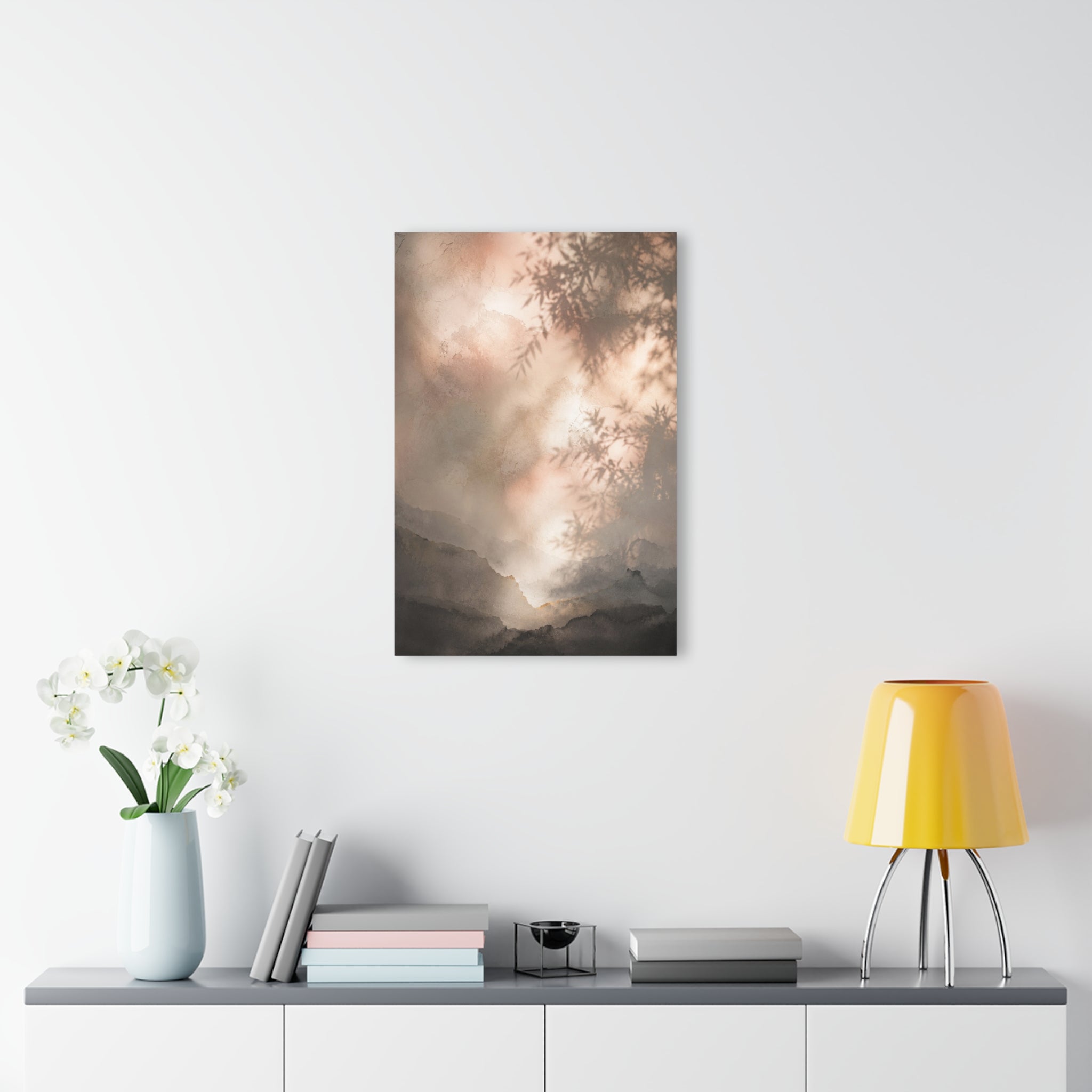 Misty Mountain Landscape Acrylic Print | French Cleat Hanging