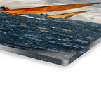 Sailboat Acrylic Wall Art, Dramatic Ocean Racing Photography