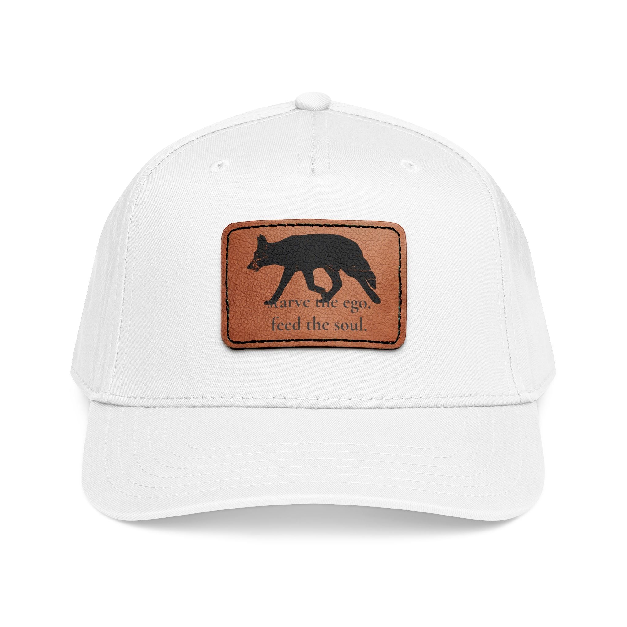 Feed The Soul Leather Patch Hat