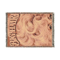 Dolly Parton BIG HAIR Woven Blanket | Retro Cotton Tapestry Throw