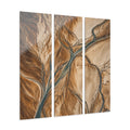 River Work | Split Acrylic Triptych