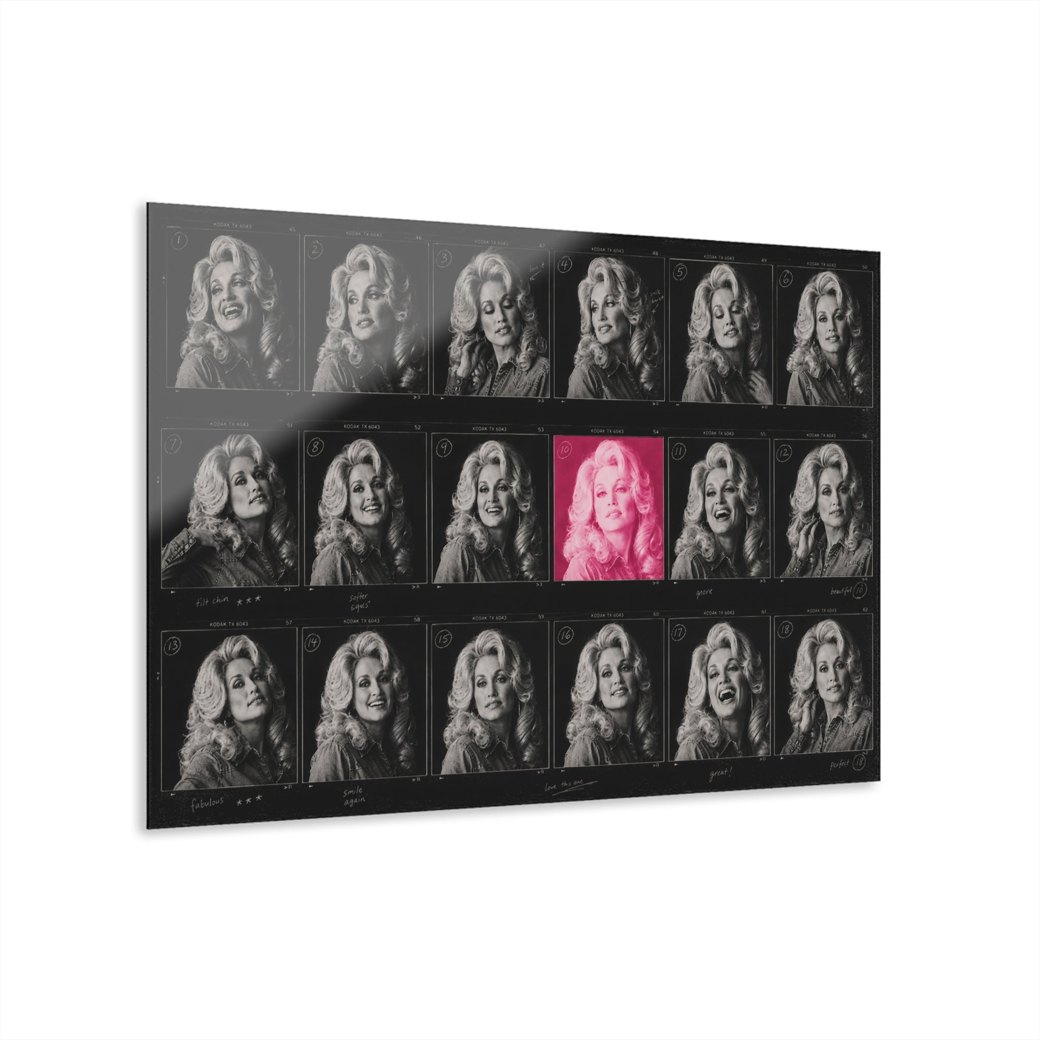 Twelve frames. One icon. | Dolly Parton Acrylic Art