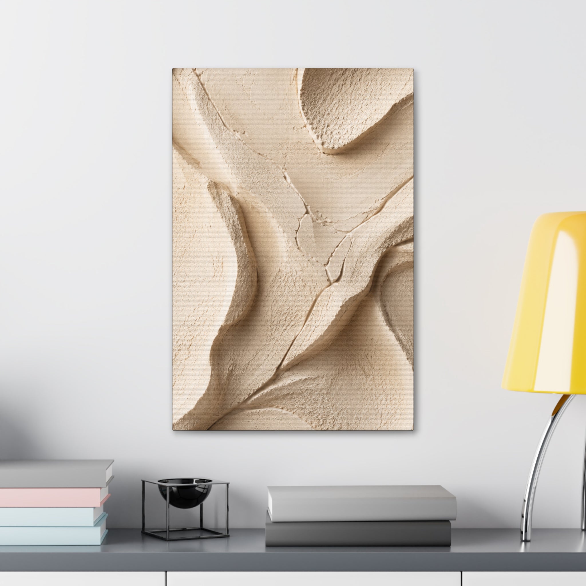 Neutral Clay Texture Canvas
