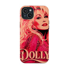 Dolly Parton DOLLY Tough Magnetic Phone Case | Pink Pop Art MagSafe Case