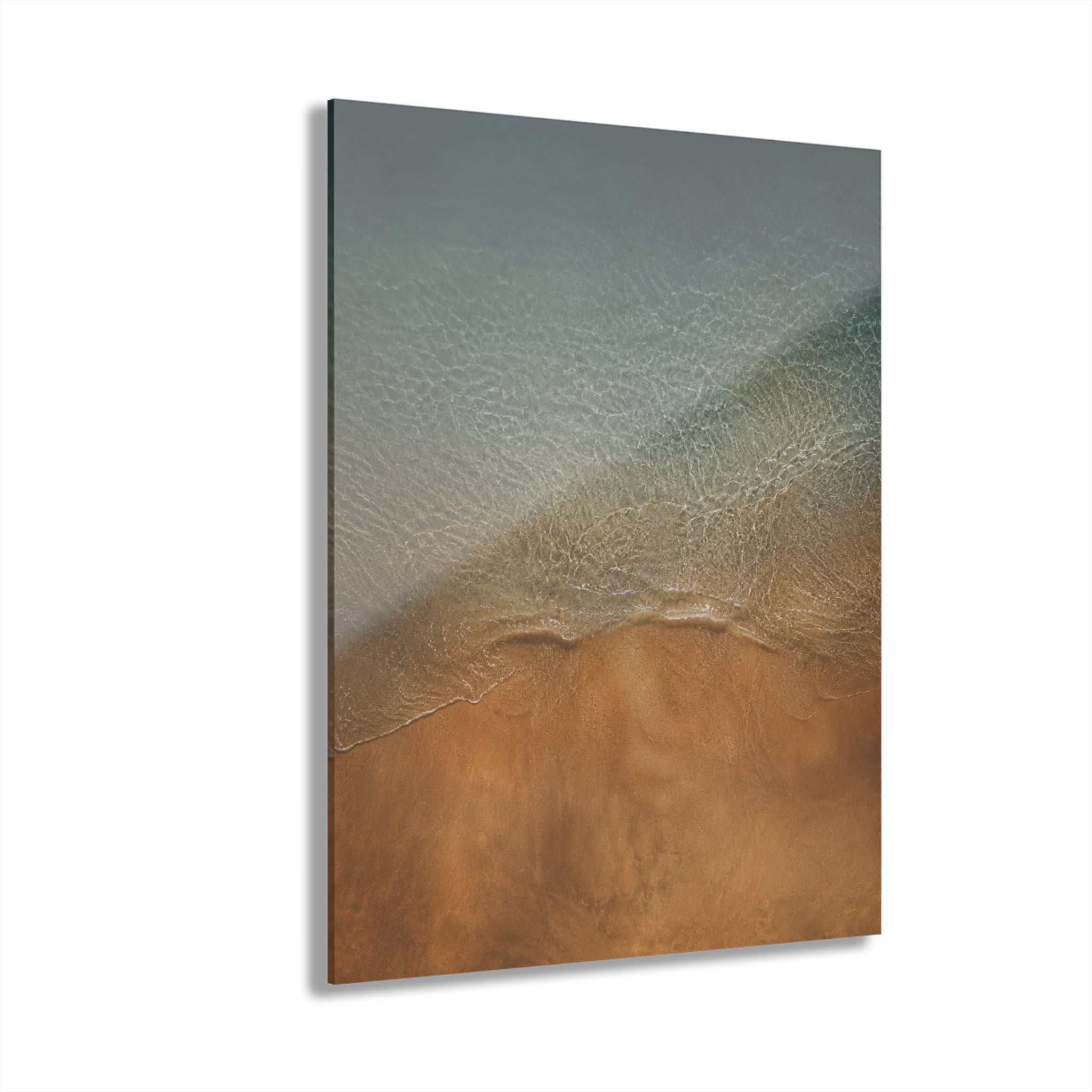 Acrylic Print — Serene Shoreline Beach Wall Art (French Cleat Hanging)