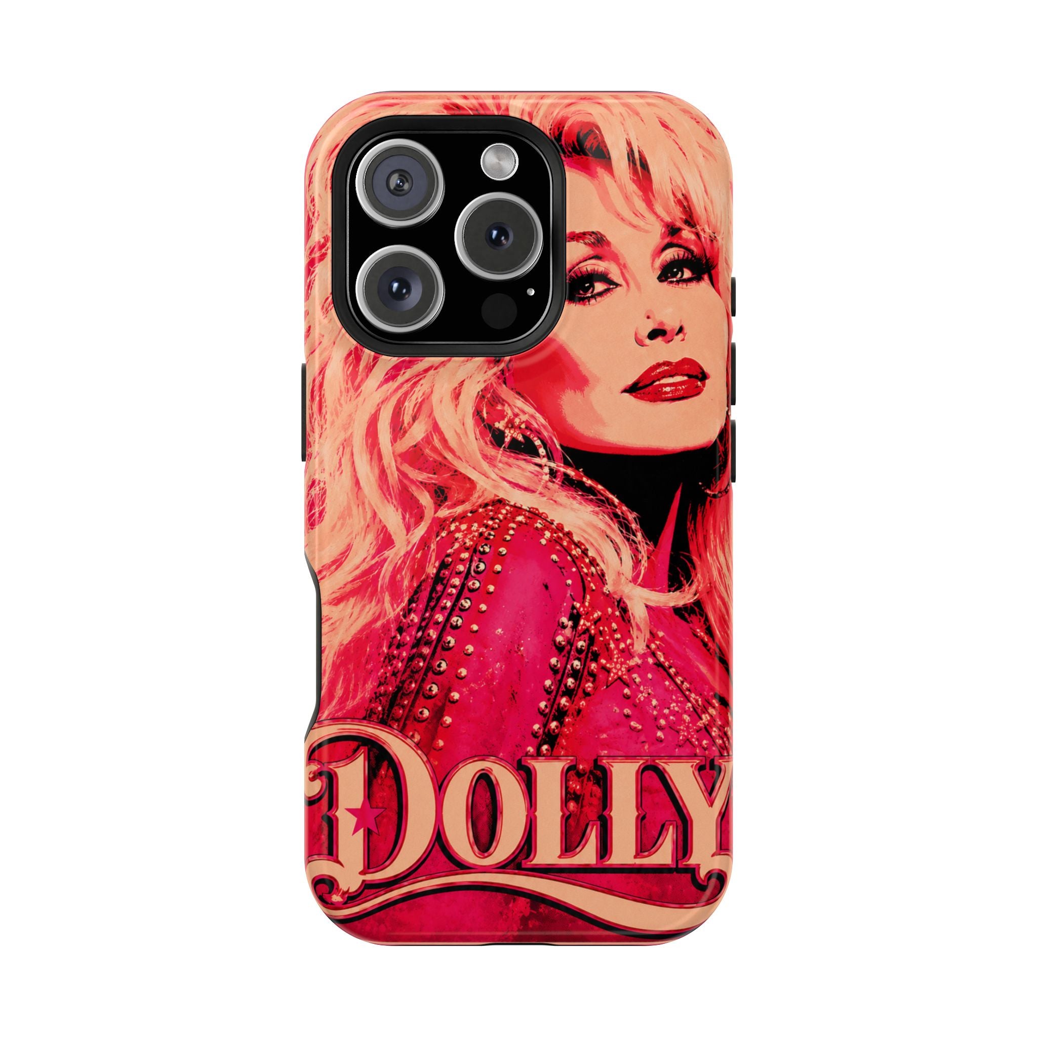 Dolly Parton DOLLY Tough Magnetic Phone Case | Pink Pop Art MagSafe Case