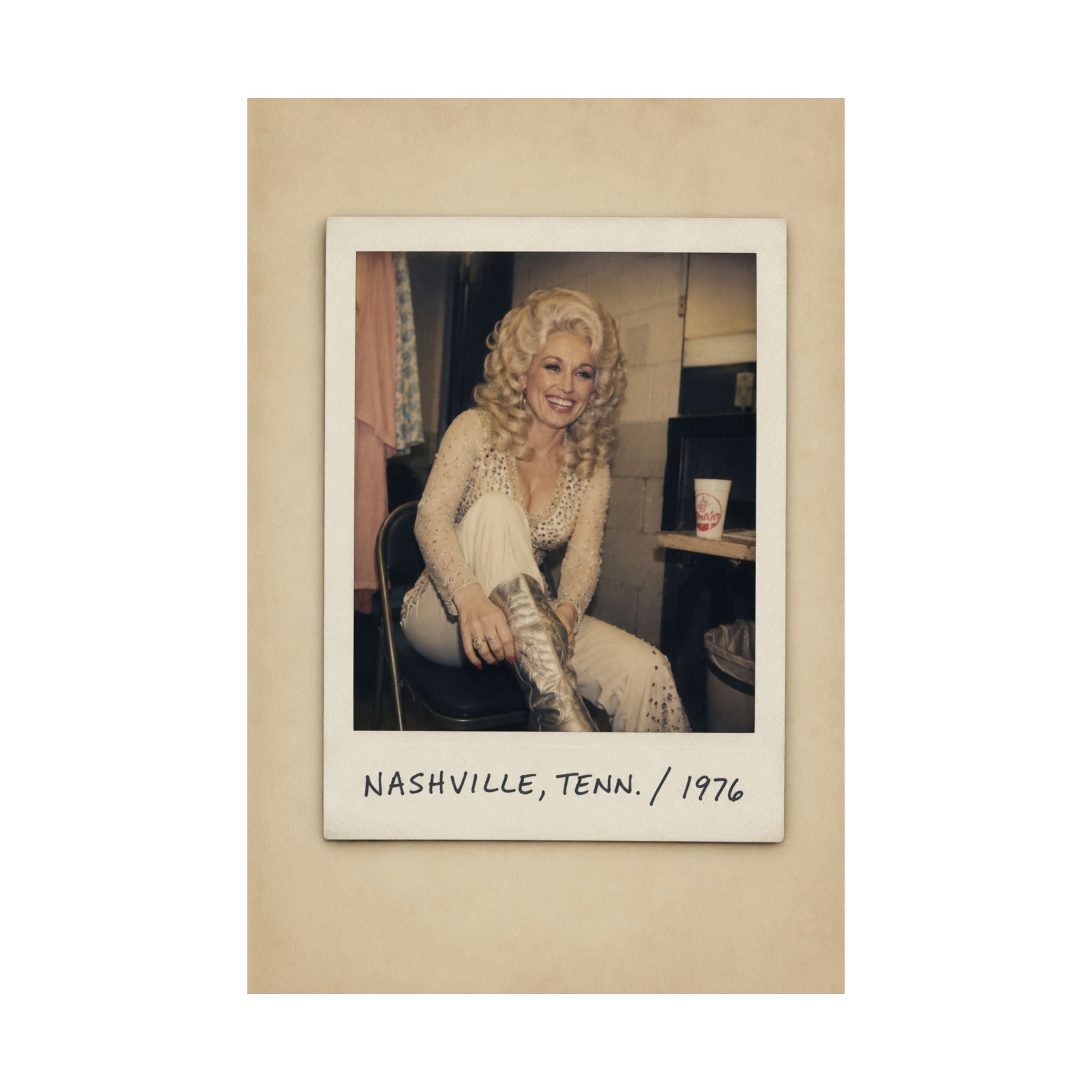 Dolly Parton Nashville ’76 Poster | Vintage Polaroid Style Matte Poster