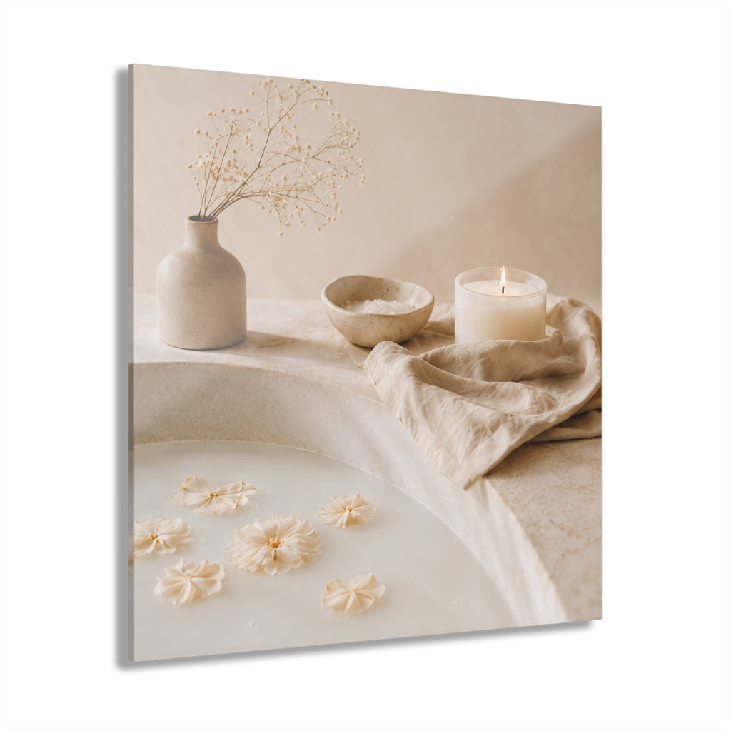 MILK BATH No. 3 | 4-Piece Acrylic Spa Wall Art Set