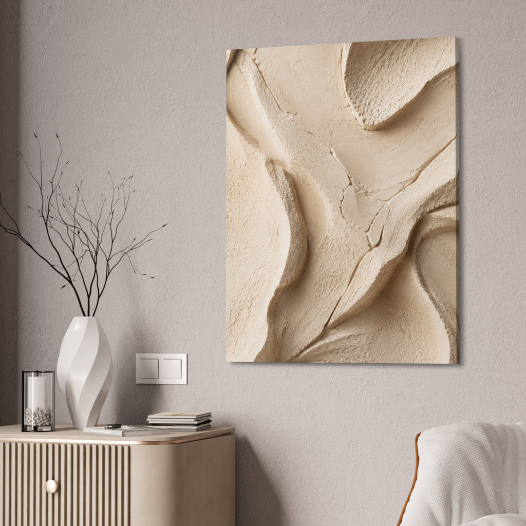 Neutral Clay Texture Canvas