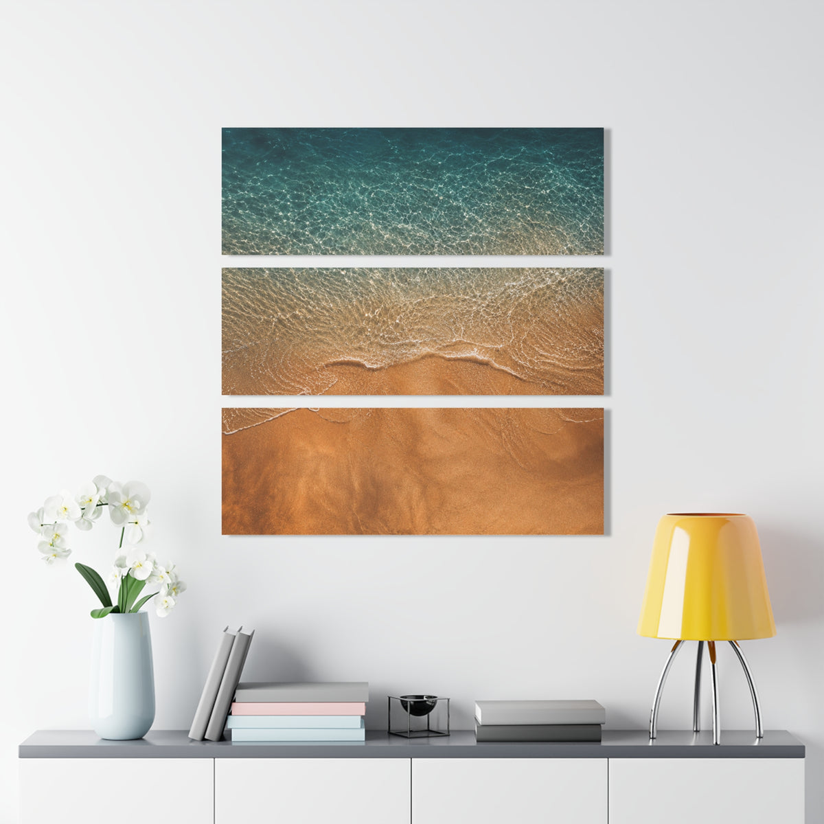 Shallow Water Light | Split Acrylic Triptych