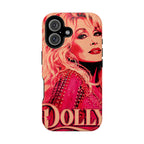 Dolly Parton DOLLY Tough Magnetic Phone Case | Pink Pop Art MagSafe Case