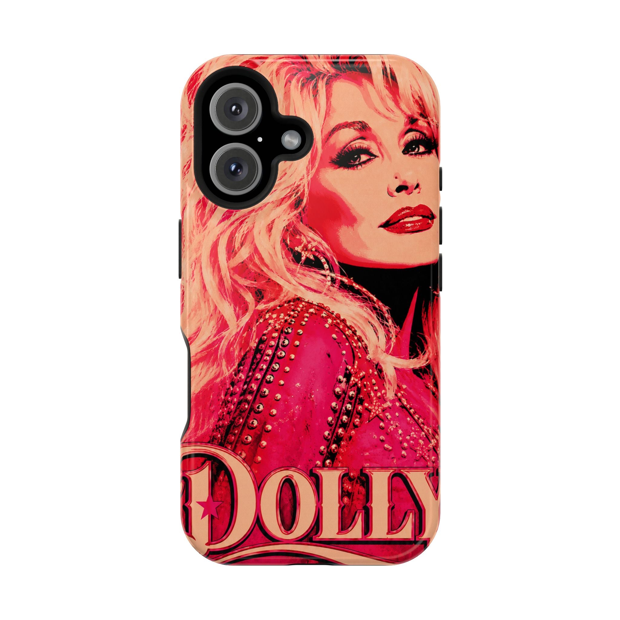 Dolly Parton DOLLY Tough Magnetic Phone Case | Pink Pop Art MagSafe Case