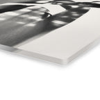 Black and White Abstract Acrylic Wall Art, Woman Silhouette Print
