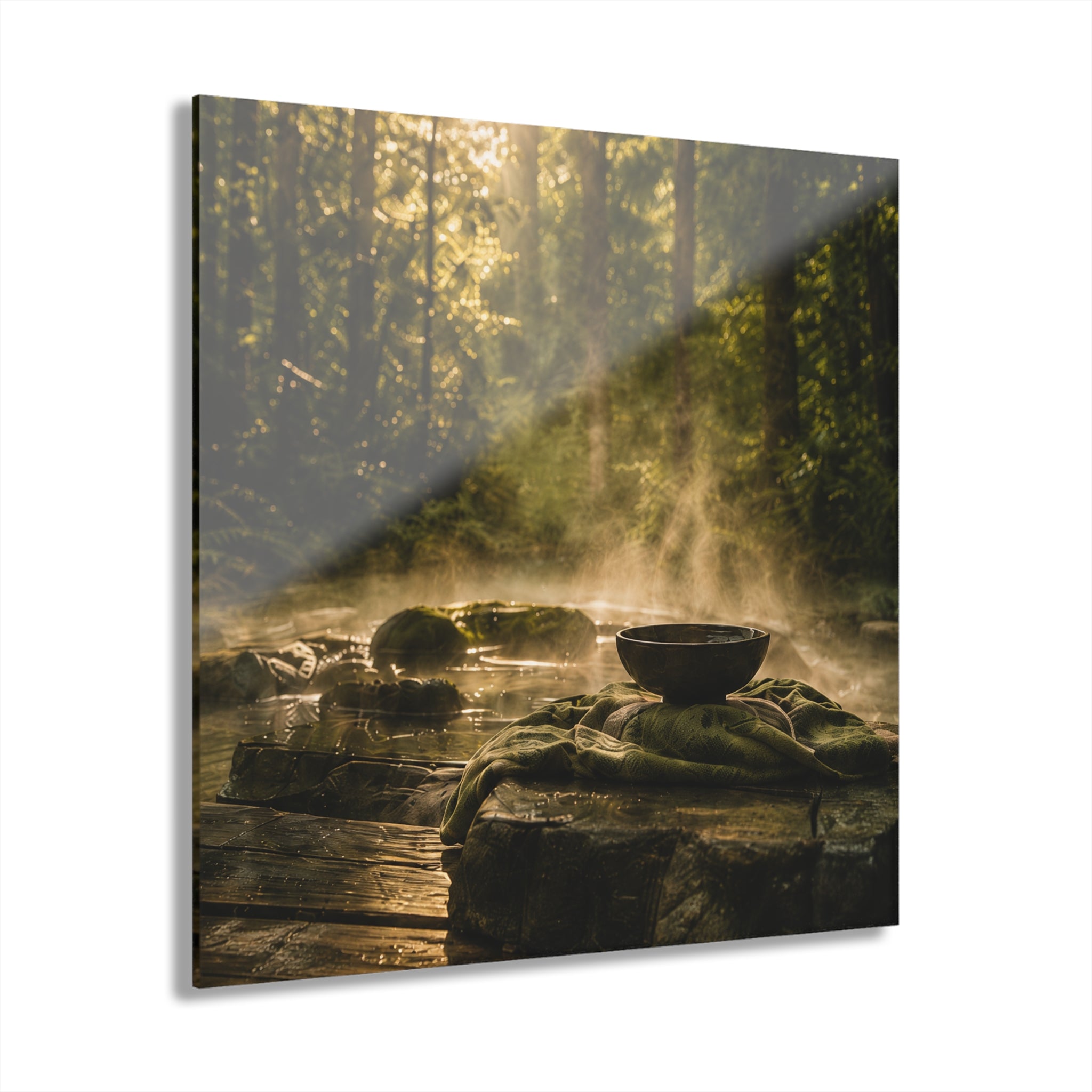 FOREST BATH No. 4 | 4-Piece Acrylic Forest Wall Art Set