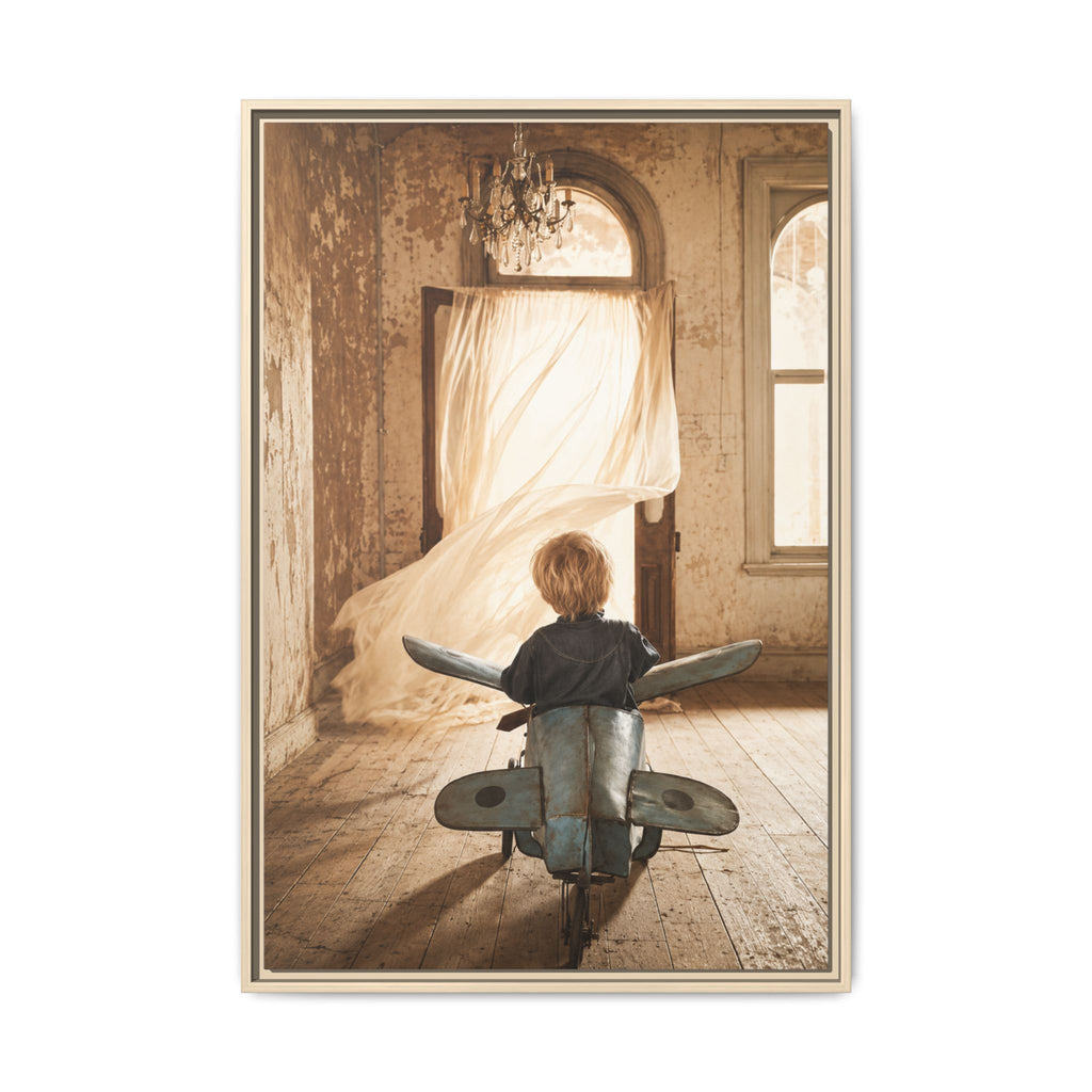 Toy Plane | Framed Canvas