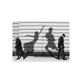 Black and White Street Photography Print, Dancing Shadows Wall Art, Elderly Couple Photo