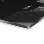 Couple Silhouette Acrylic Wall Art, Black and White Ocean Print