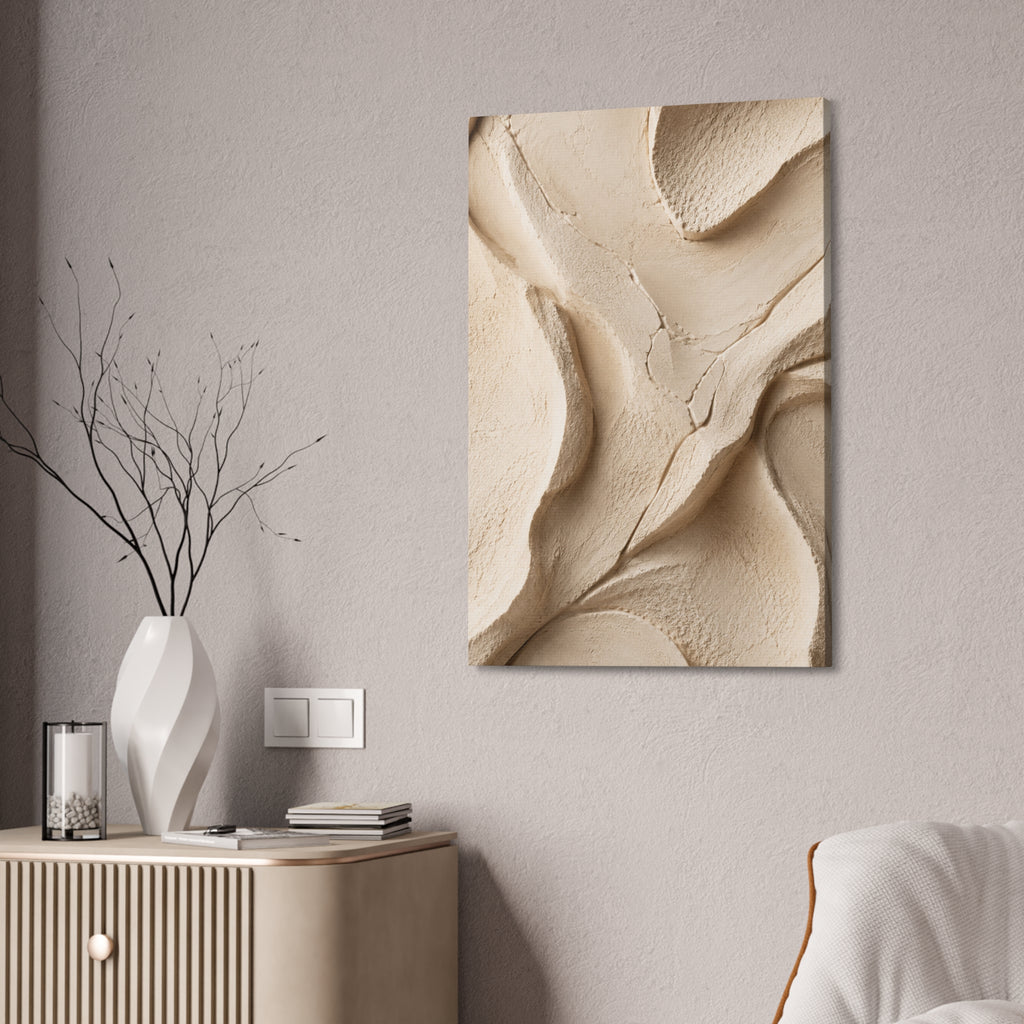 Neutral Clay Texture Canvas