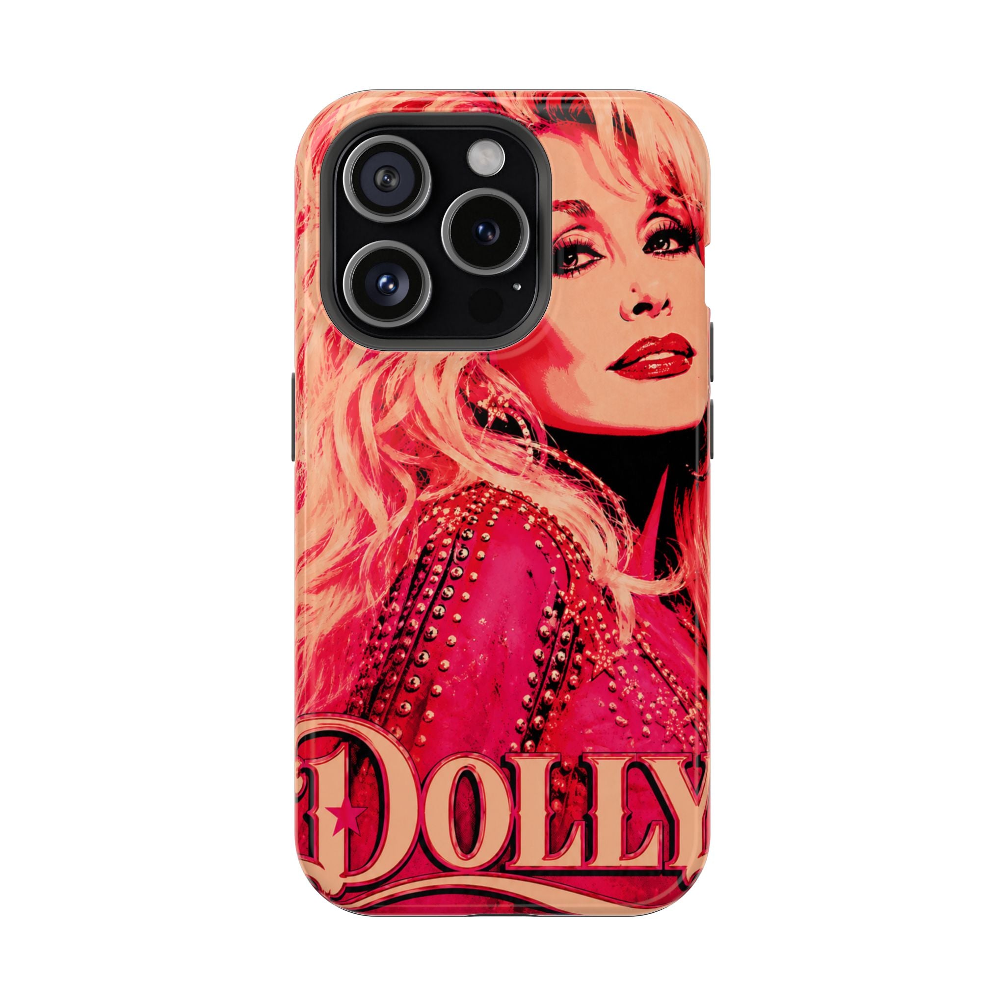 Dolly Parton DOLLY Tough Magnetic Phone Case | Pink Pop Art MagSafe Case
