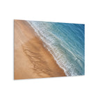 Blue Shoreline Surf | Coastal Abstract