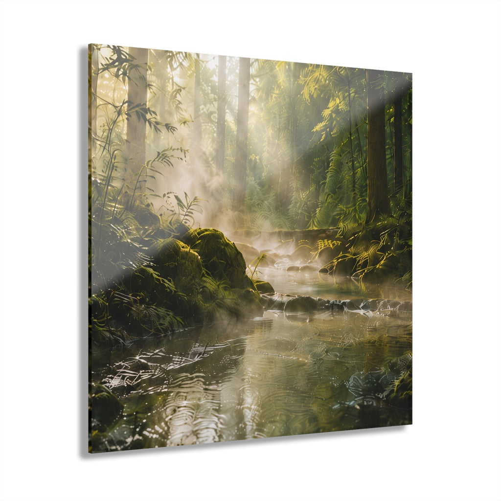 FOREST BATH No.1 | 4-Piece Acrylic Forest Wall Art Set
