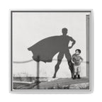 Superhero Wall Art, Framed Canvas for Boys Room or Playroom