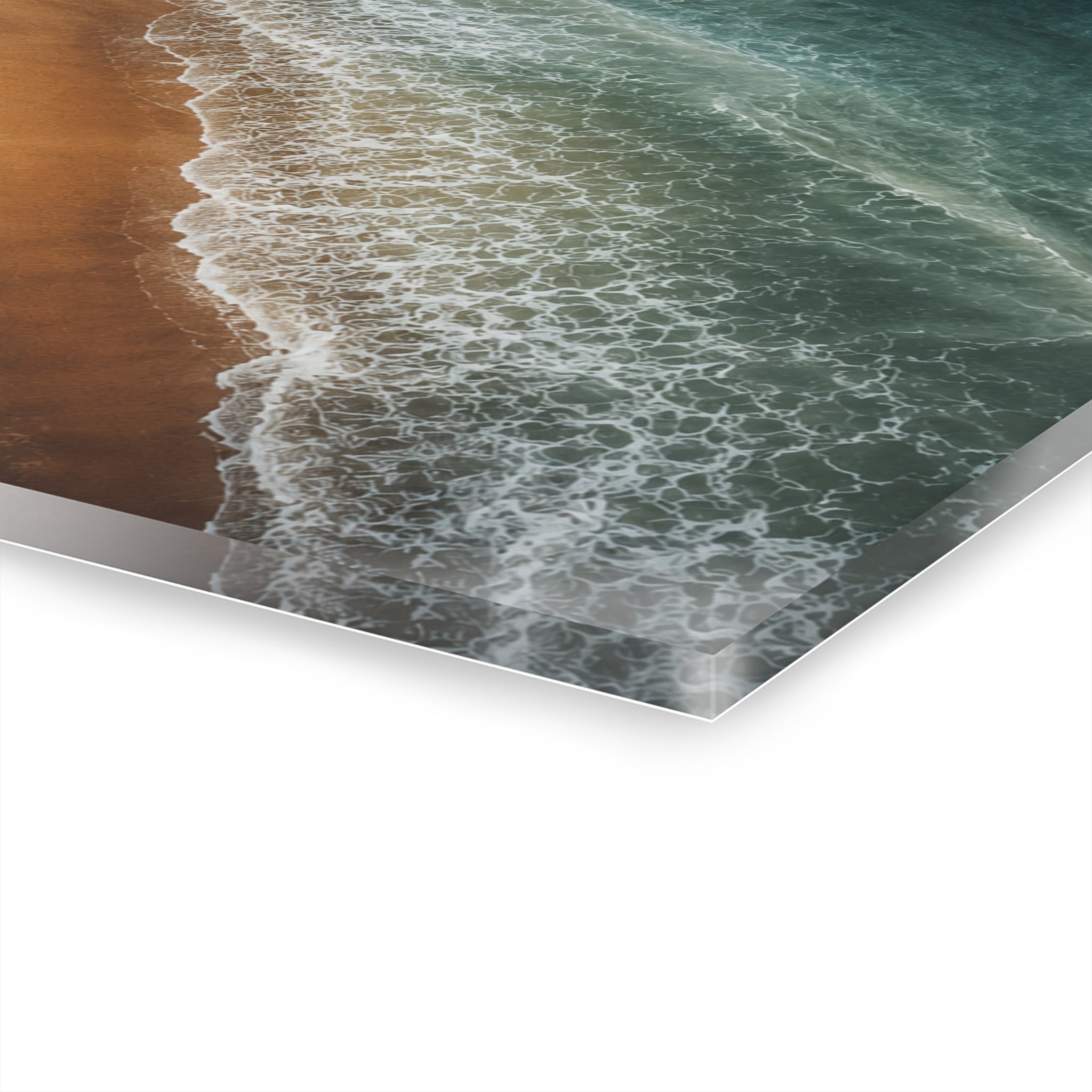 Coastal Aerial Acrylic Print (French Cleat Hanging)