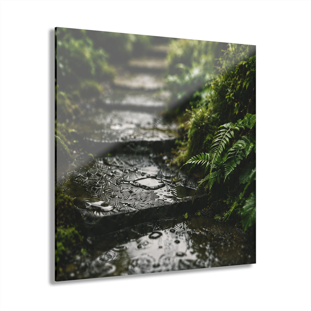 RAIN GARDEN No. 4 | 4-Piece Acrylic Botanical Wall Art Set