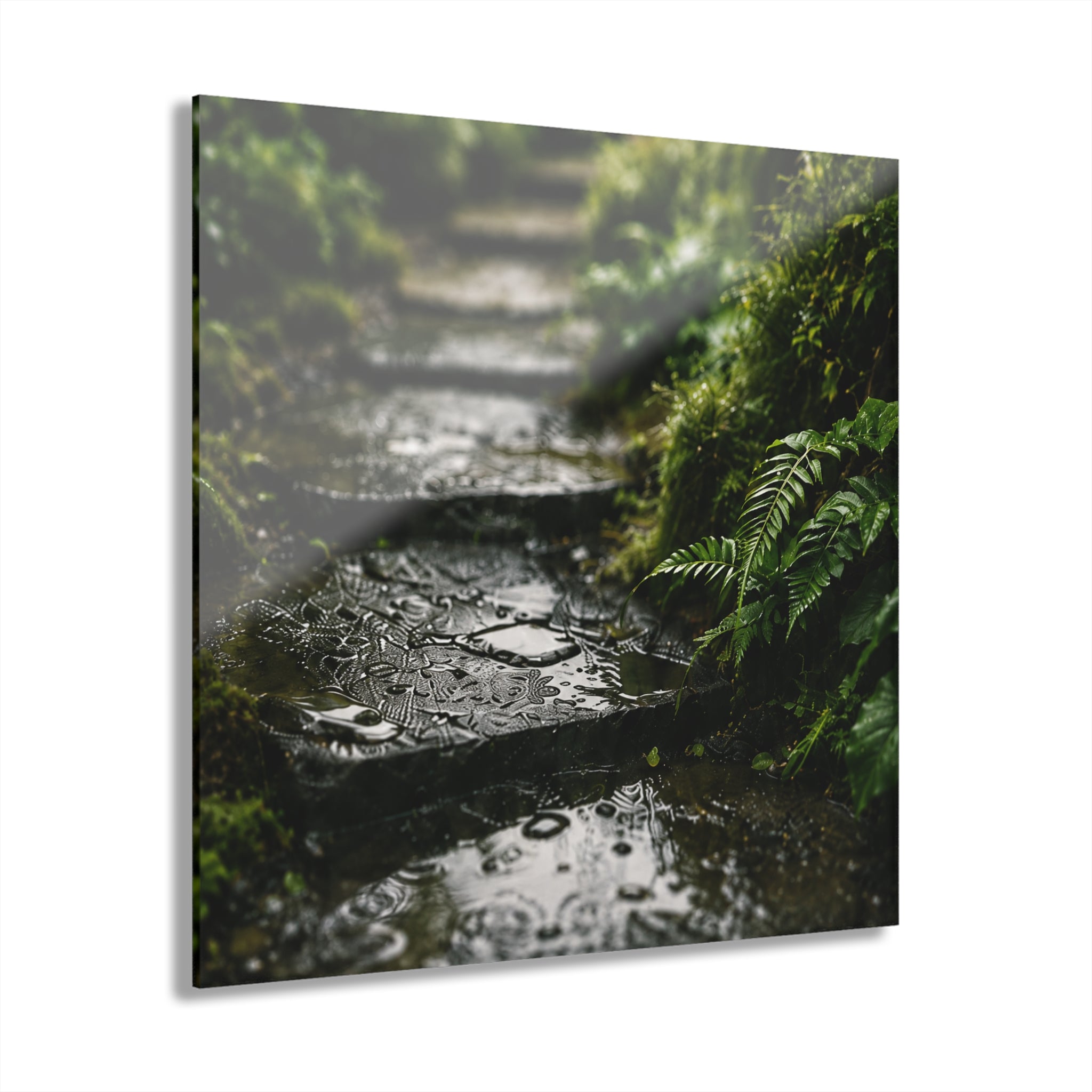 RAIN GARDEN No. 4 | 4-Piece Acrylic Botanical Wall Art Set