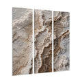 Salt Bloom | Split Acrylic Triptych