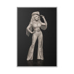 Dolly Parton Wall Art, Rhinestone Cowgirl Framed Canvas, Country Music Decor, Nashville Western Glam Art, Dolly Parton Gift