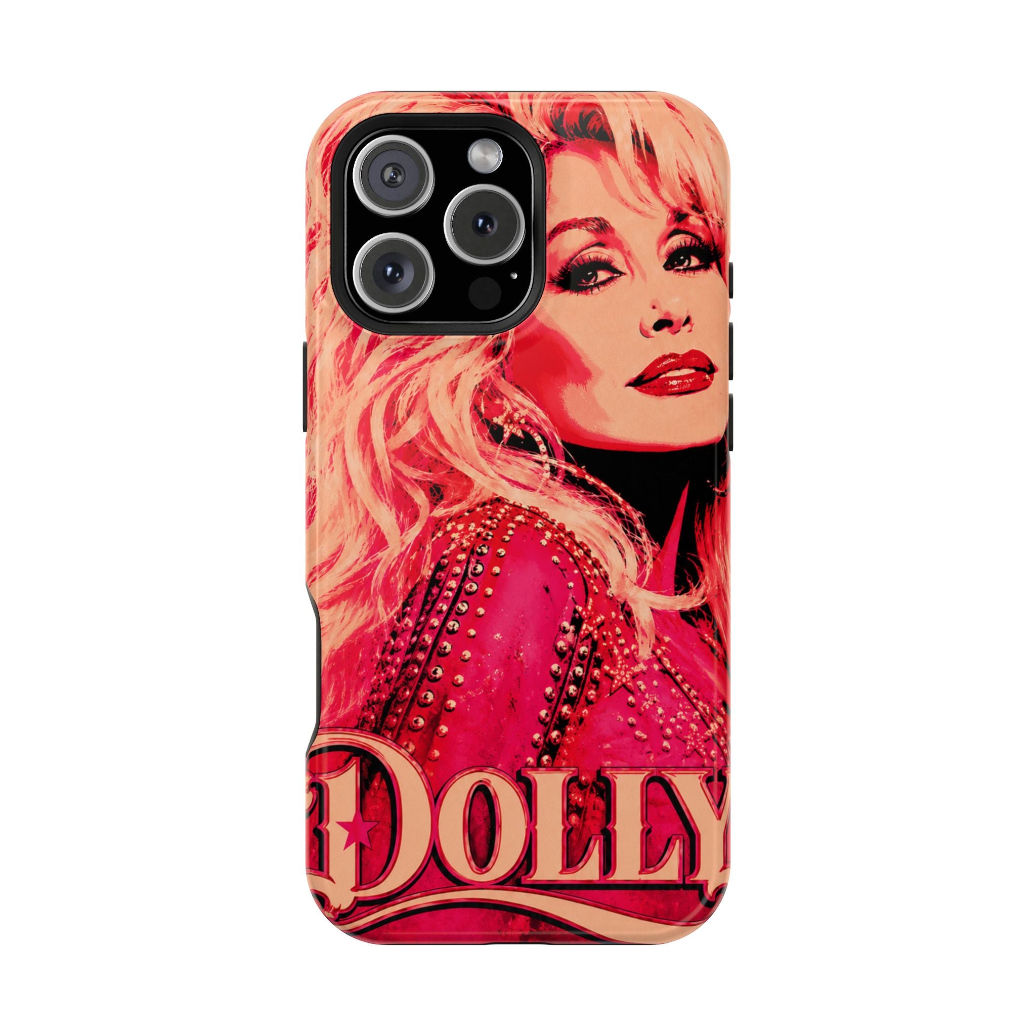 Dolly Parton DOLLY Tough Magnetic Phone Case | Pink Pop Art MagSafe Case