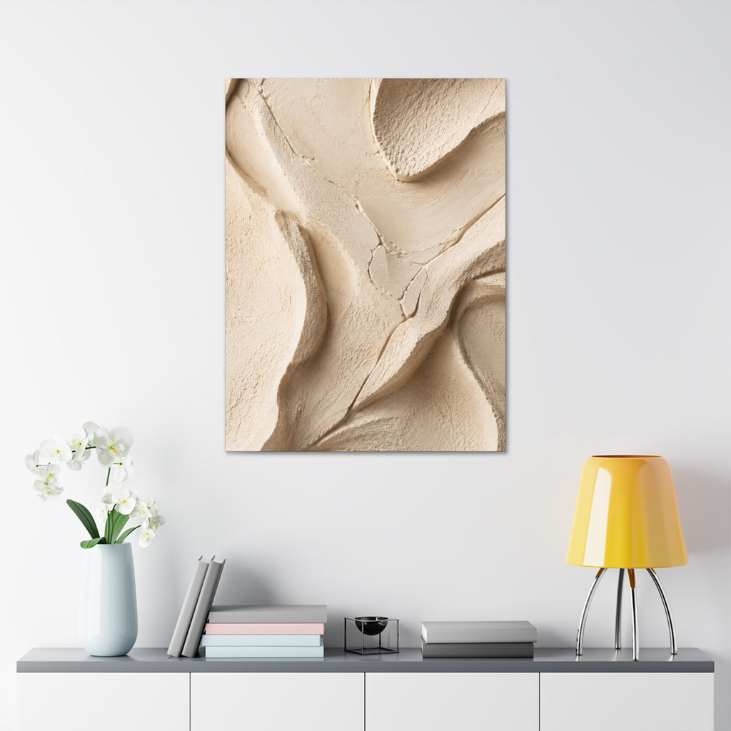 Neutral Clay Texture Canvas