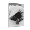 Black and White Acrylic Print, Middle Finger Bedroom Wall Art