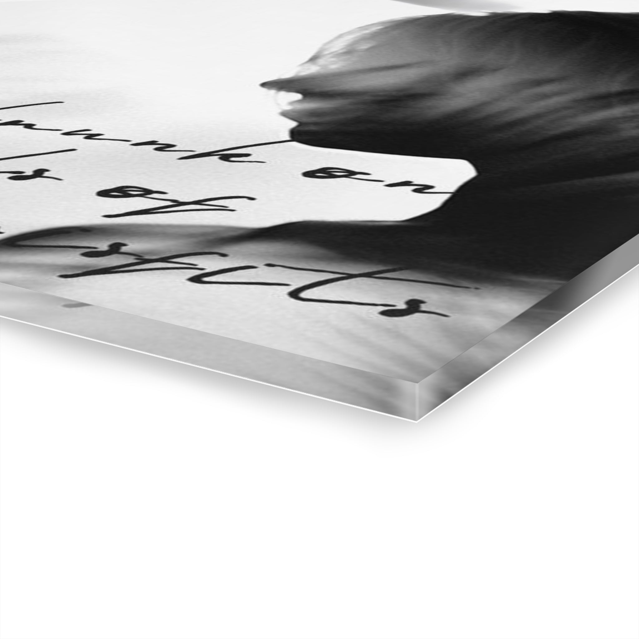 Moody Acrylic Wall Art, Black and White Quote Print, Drunk on Souls Photography