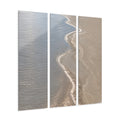 Salt Lines | Split Acrylic Triptych