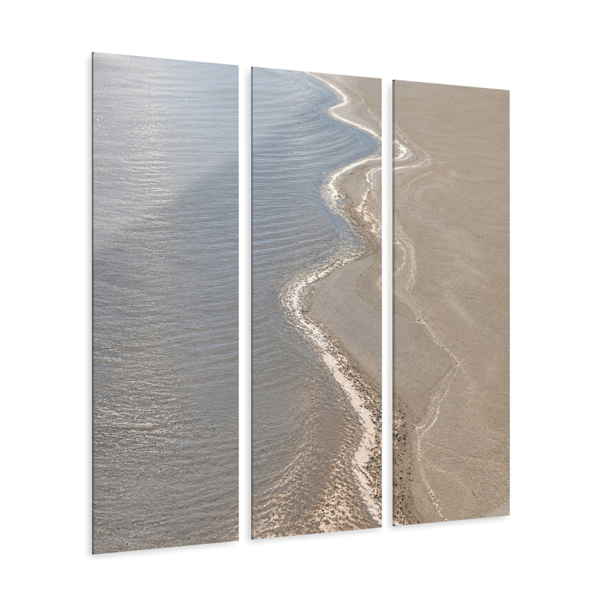 Salt Lines | Split Acrylic Triptych