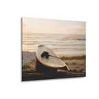 Surfboard Acrylic Wall Art, Coastal Beach Photography Print