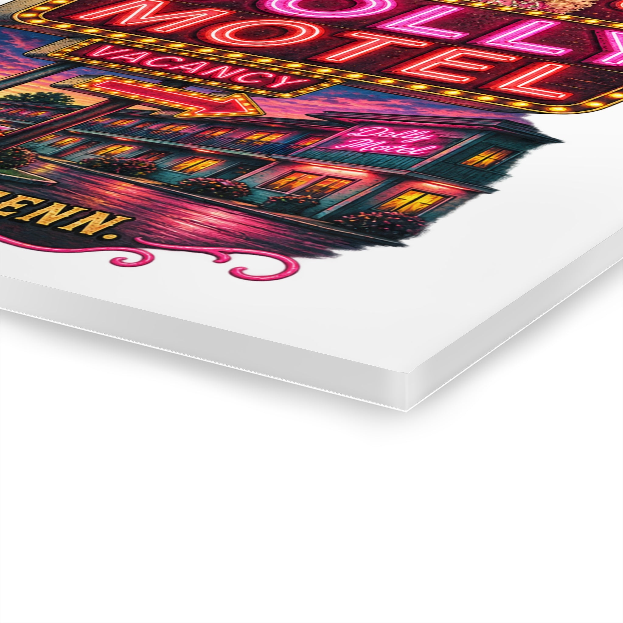 Dolly Parton Motel Acrylic Wall Art | Neon Nashville Americana Sign