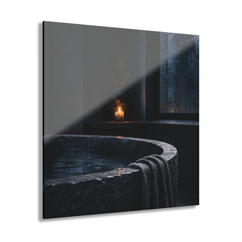 BLUE HOUR No. 4 | 4-Piece Acrylic Spa Wall Art Set