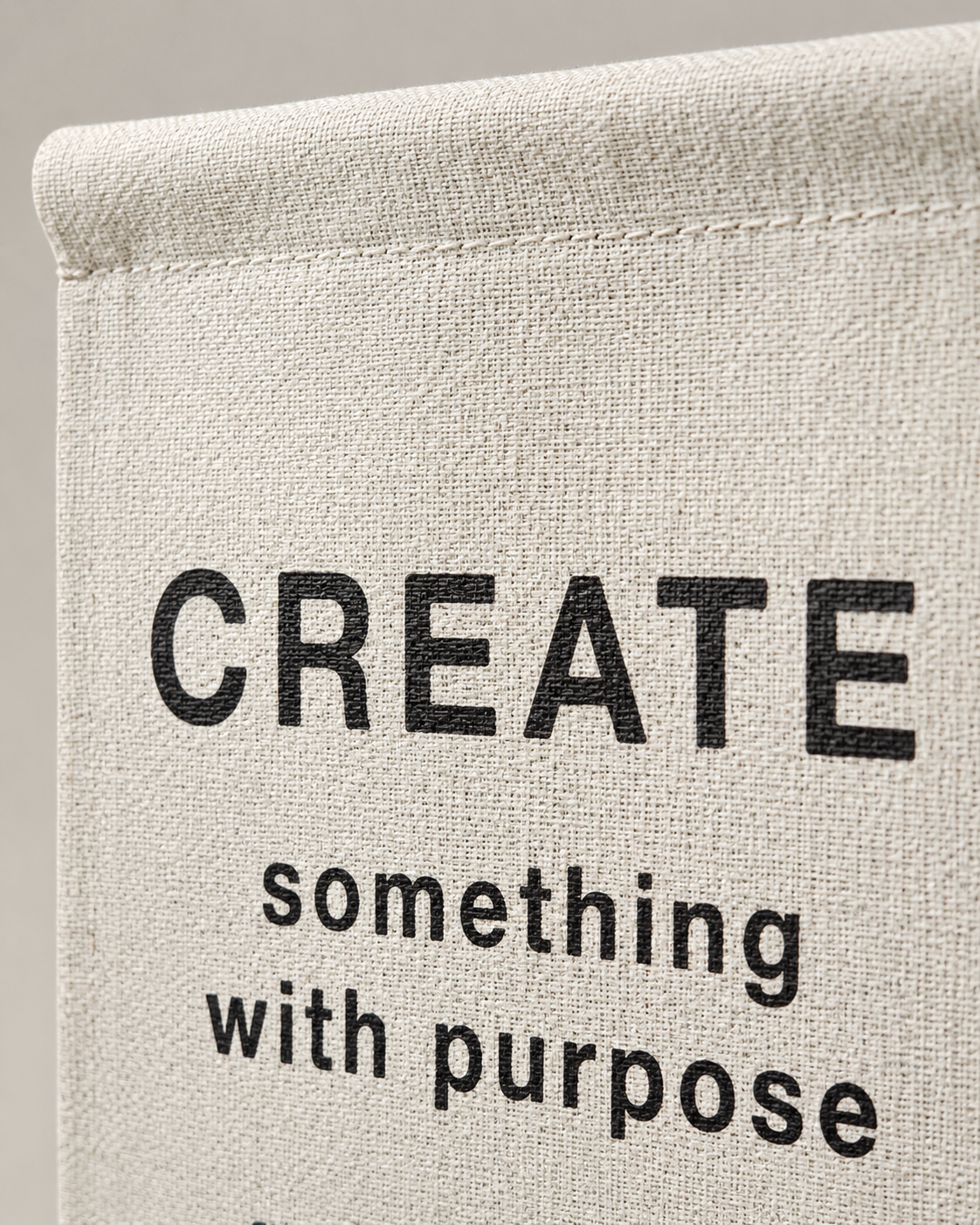 Create Something With Purpose woven wall tapestry | inspirational text wall decor