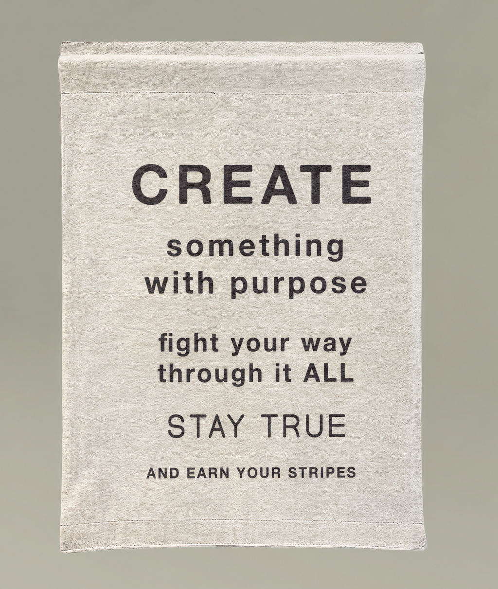 Create Something With Purpose woven wall tapestry | inspirational text wall decor