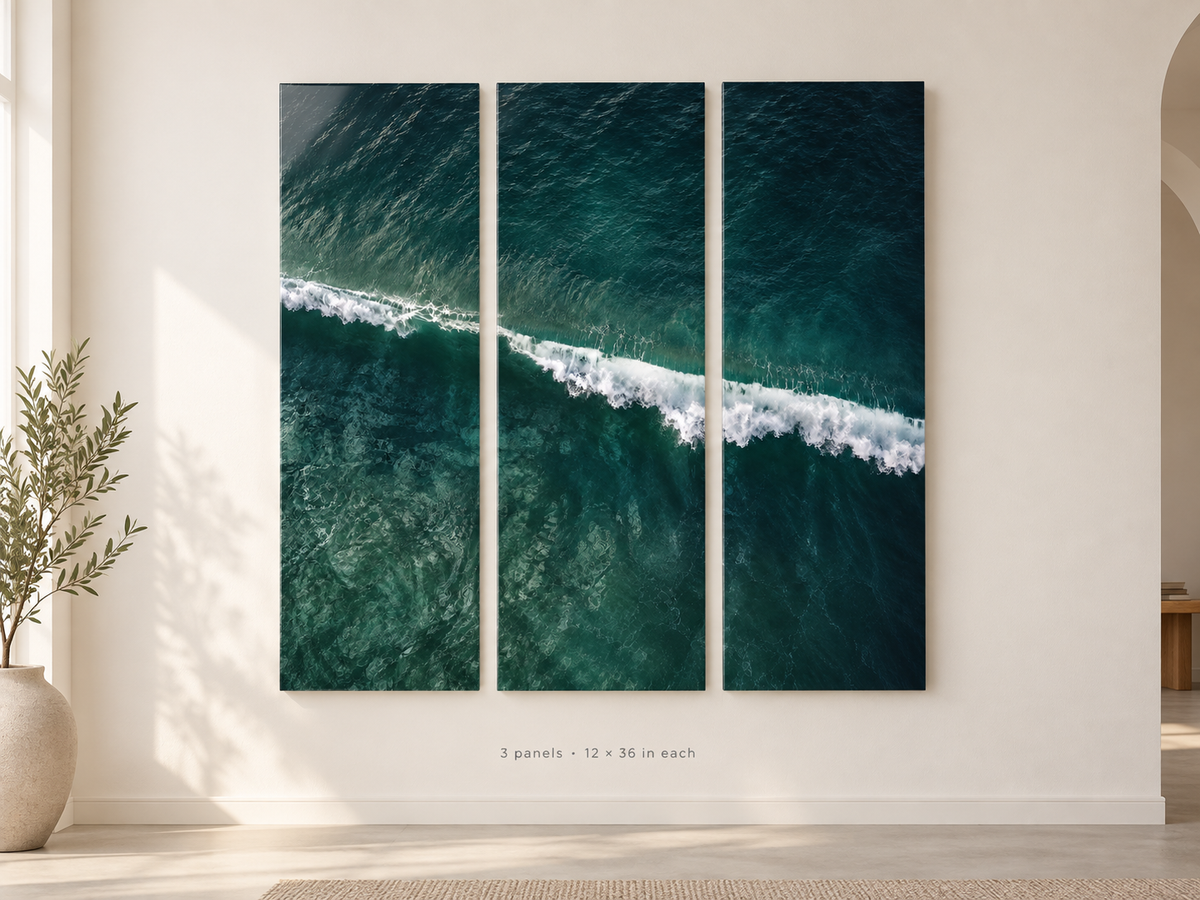 Breakline | Split Acrylic Triptych