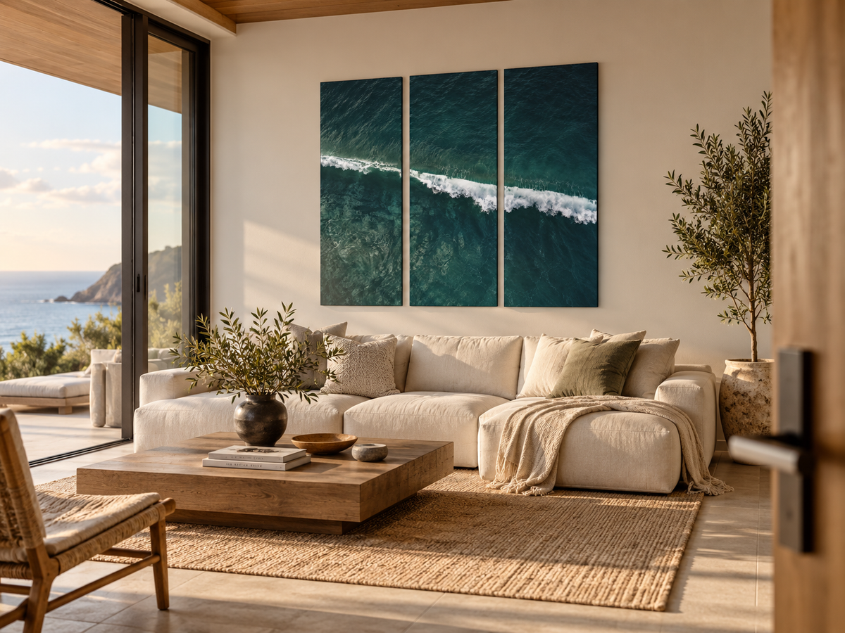 Breakline | Split Acrylic Triptych
