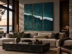 Breakline | Split Acrylic Triptych