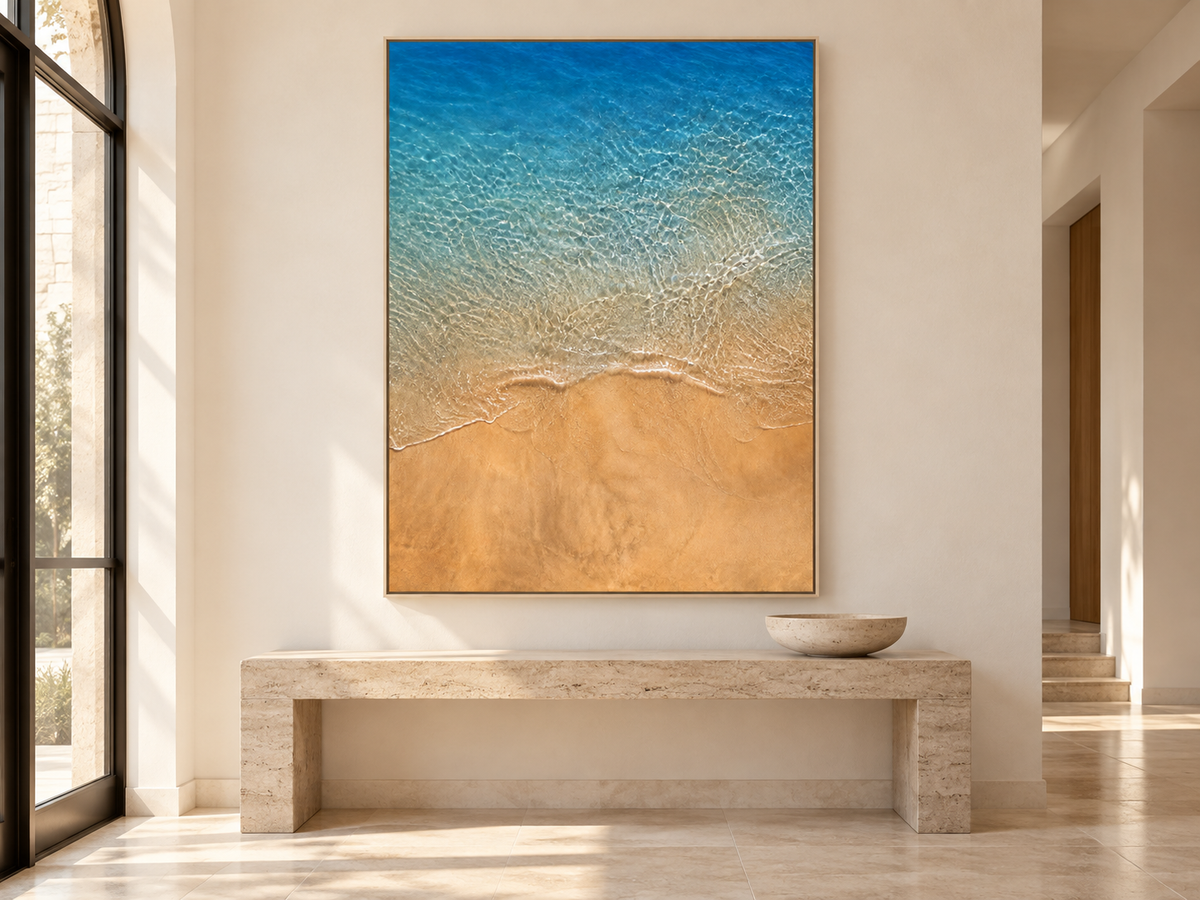 Amber Shore | Coastal Abstract