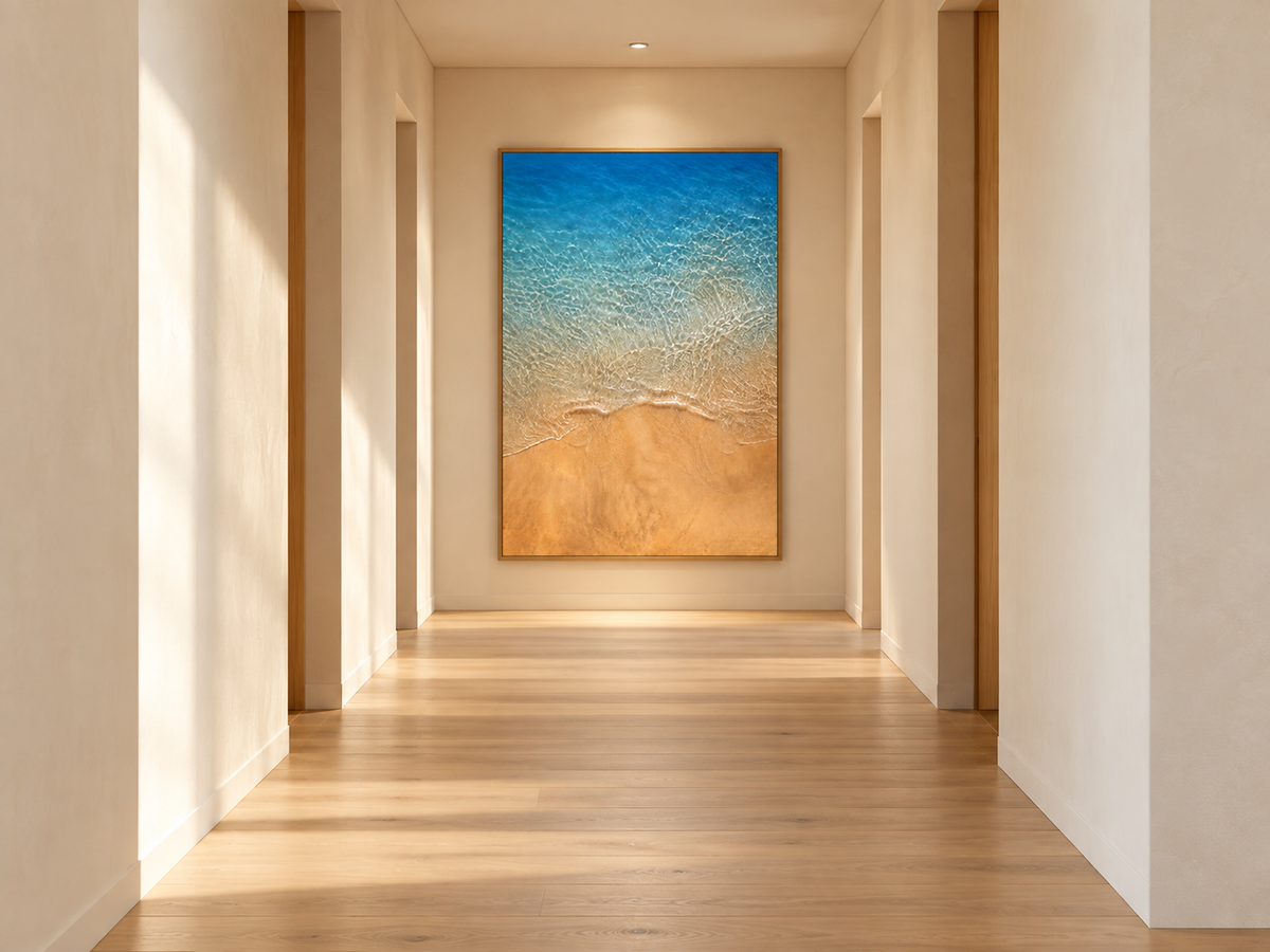 Amber Shore | Coastal Abstract