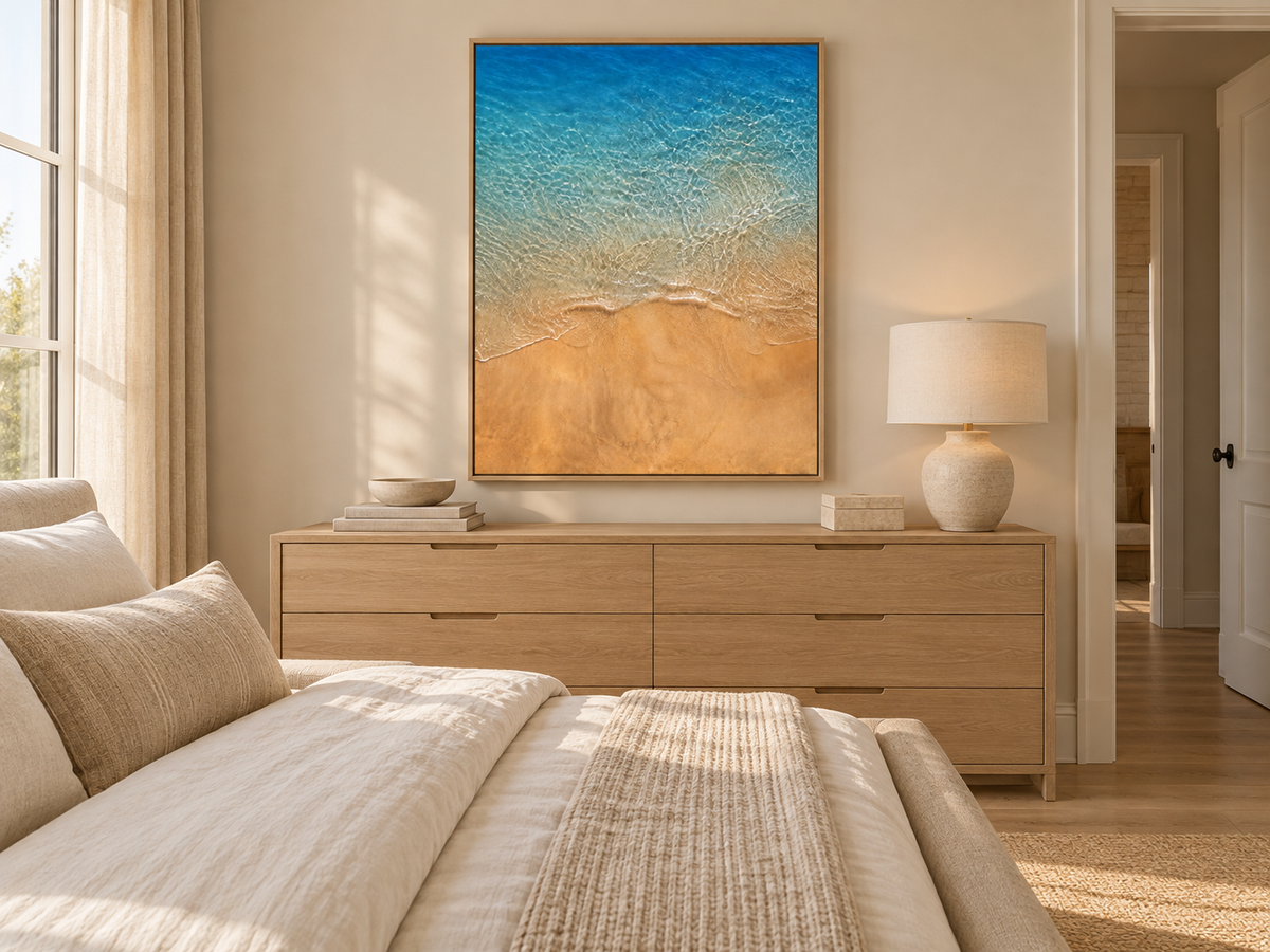 Amber Shore | Coastal Abstract