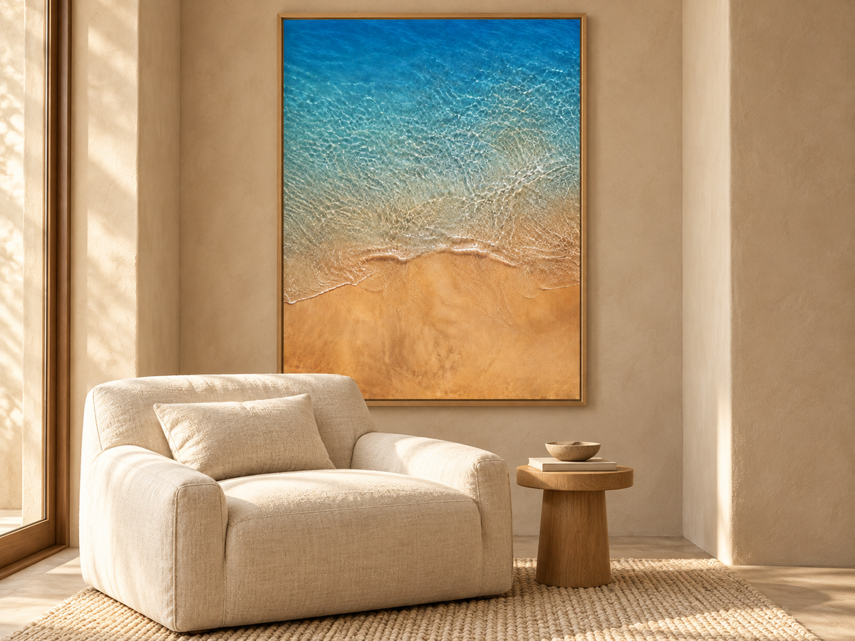 Amber Shore | Coastal Abstract