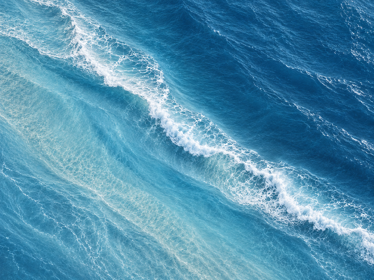 Blue Ombre | Coastal Abstract